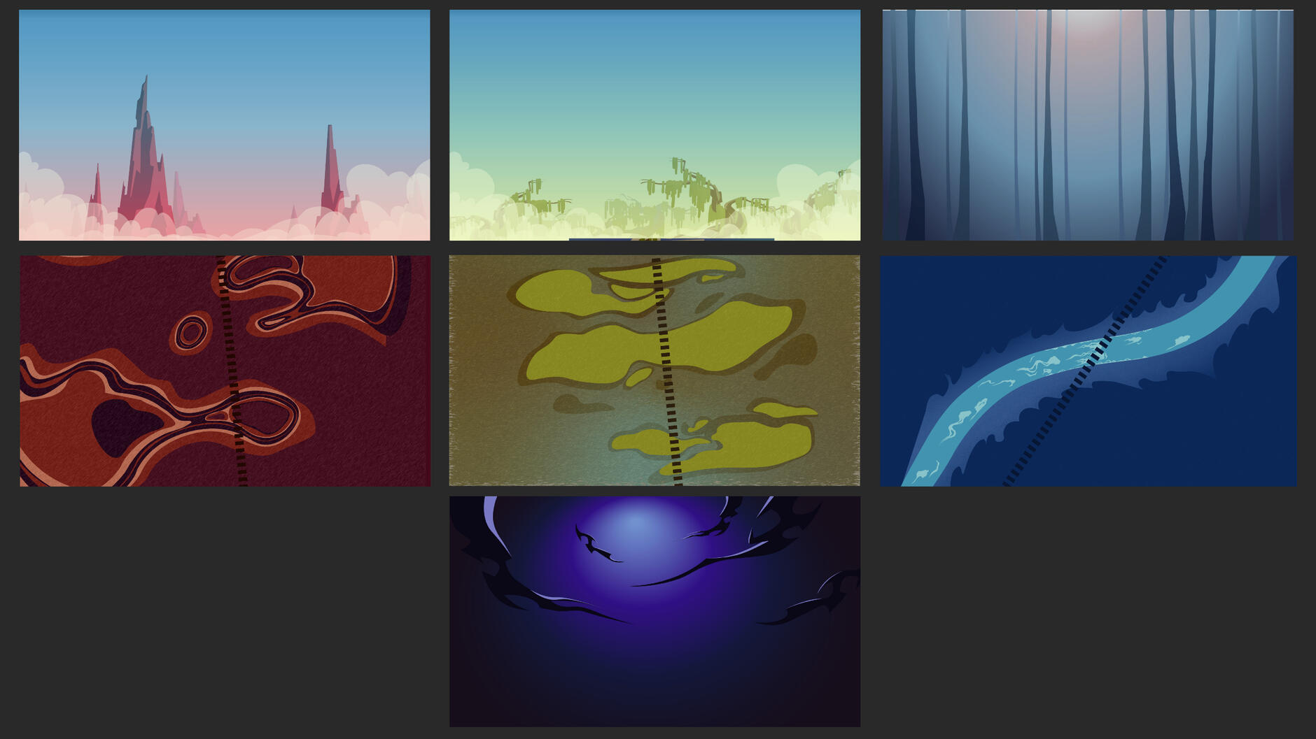 Backgrounds + Ground